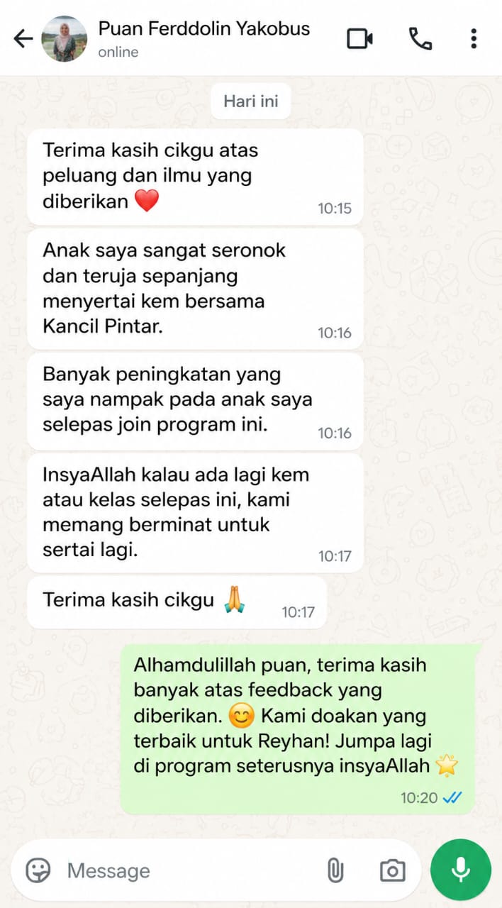 Testimoni Akademi Kancil Pintar